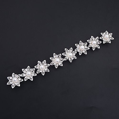 Yantu 10 Pcs Women Flower Hair Pin Crystal Hair Pins Swirl Hair Twists Coils Spirals Hair Pins Clip Hair Accessories #TOP4