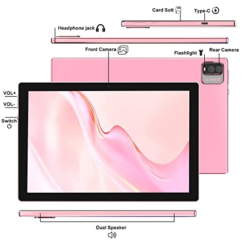 Image of IWEGGO Android 15 Tablet, 10 Inch 12GB RAM + 64GB ROM / 1TB Expansion, 1.8Ghz Quad-core Processor, 8MP Camera 6000mAh Battery, 1280*800 Touchscreen, 2 in 1 Tablets with Keyboard Case Mouse Stylus