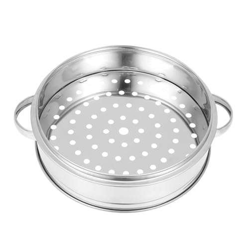 MOTHNUR Cesta Vapor de Acero Inoxidable Cesta para Cocinar al Vapor Alimentos con Superficie Lisa y Borde Suave para Pan Arroz Huevos y Mariscos Cocina Doméstica