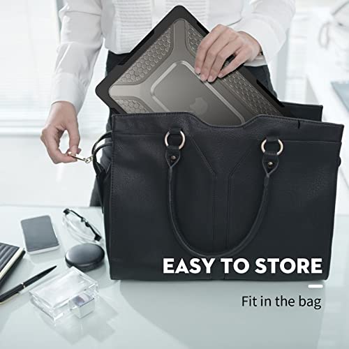 Image of Soonjet for MacBook Air 13 Inch Case, Black Bumper, M5-M2, 2026-2022