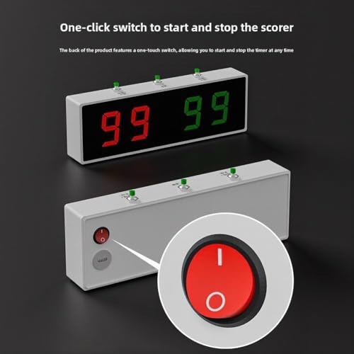Compteur de billard électronique rechargeable écran bicolore et buzzer - 7