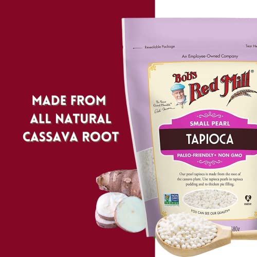 Small Tapioca Pearl Bundle. Includes 1-24 Oz Bag Of Bob's Red Mill Small Pearl Tapioca. Bobs Red Mill Small Tapioca Pearls Are Paleo Friendly & Non Gmo Certified Comes With A Bellatavo Fridge Magnet! #TOP2