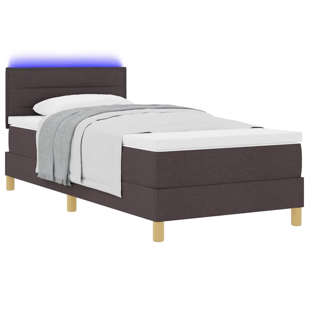 LED Materac Nowoczesne 90x190 Brązowy