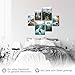 Novart Wandbilder Set AUFHÄNGFERTIG Natur Berge See Landschaft - Modern Deko Blau Grün - Wohnzimmer Schlafzimmer Flur N028363a