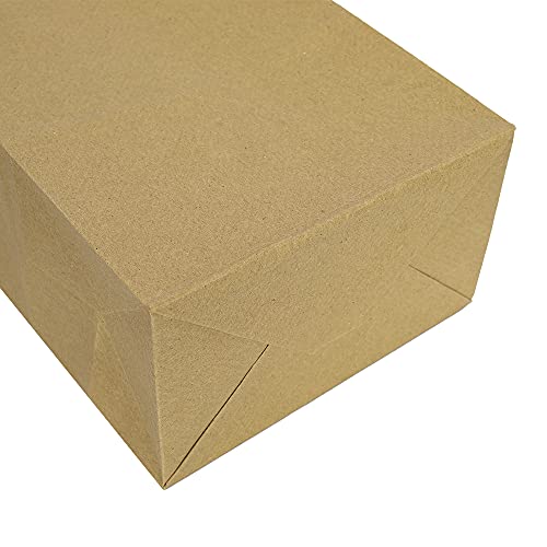 Bagmad B200-216 100 Pack 5.25X3.25X8 Inch Brown Small Paper Bags thumb #3