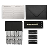 AWANGUARD Bitcoin Wallet Stahl 1 x 24 Wörter Recovery Seed Phrase Backup + Chrome Vanadium Steel...