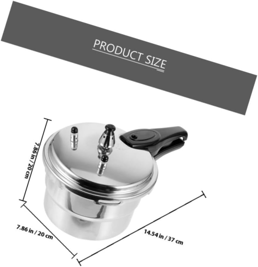 BESPORTBLE Thickened High Pressure Cooker for Gas Stove and Induction Multi-use Stovetop Pressure Pot with Rapid Heat Conduction Energy-saving Aluminum Alloy Body Compact Design for Easy