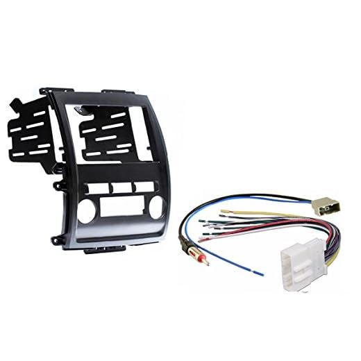 Custom Install Parts Aftermarket Double Din Dash Kit w/Wire Harness & Antenna Adapter Compatible with Nissan Frontier Xterra 2009-2012