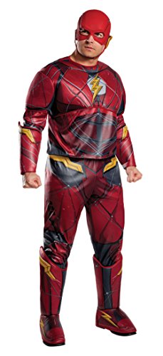 Rubies Costume Co. Men's Justice League Deluxe Plus Size Flash Costume