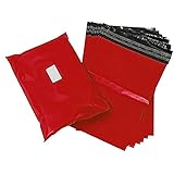 Triplast 14 x 20-Inch Plastic Mailing Postal Bag - Red (Pack of 100)