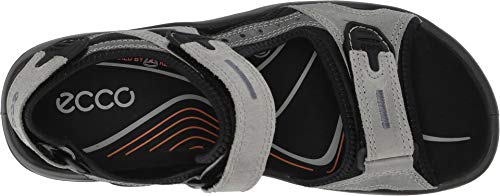 Image of ECCO Men's Yucatan Sandal, wild dove /dark shadow, 47 M EU (13-13.5 US)