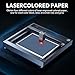 Farbpapiere für Lasergravurgerät, Lasergravur- und Markierungspapier, 10 Stück 27x39cm Lasergravur Markierungspapier, Lasergravur-Markierungspapier für Glasfasermarkierung und -gravur, Keramik, Glas