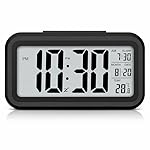 Alarm Clock Digital That Show Temperature, Date and Loud Sound Alarm (Black Digital)
