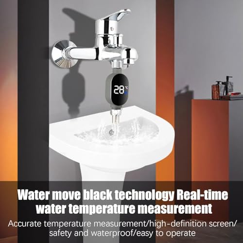 Moniteur en temps réel de température d'eau pour douche bébé