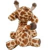 GOOC Kawaii Stuffed Giraffe Animal Fluffy Plush Toy Sitting Baby Giraffe Plushies Doll Anime Gift for Kids or Lover 10 Inch