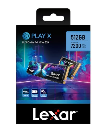 Lexar 512 Go SSD M.2 NVMe compatible PC bureau ordinateur portable