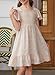 blibean Tween Girls Summer Dress Teen Girl Chiffon Flower Boho Dresses Big Kids Flutter Short Sleeve Homecoming Clothes Wedding Swiss Dots Easter Vestidos Niñas Size 8-9 Years Old Beige