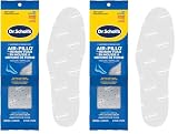 Dr. Scholl's® Air-Pillo® Lot de 2 semelles intérieures en mousse à mémoire de forme, unisexe (homme 7-12) (femme 38-48), 1 paire, garniture pour s'adapter aux inserts