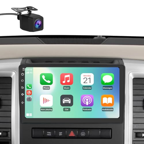 【2+64GB】 Car Radio Stereo 10 Inch Touch Screen for Dodge Ram 1500 2500 3500 2009 2010 2011 2012 with CarPlay Android Auto