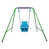 Swing Sets for Backyard Toddler, Toddler Swing Set Playset Baby Swing with Safety Harness Swing...
