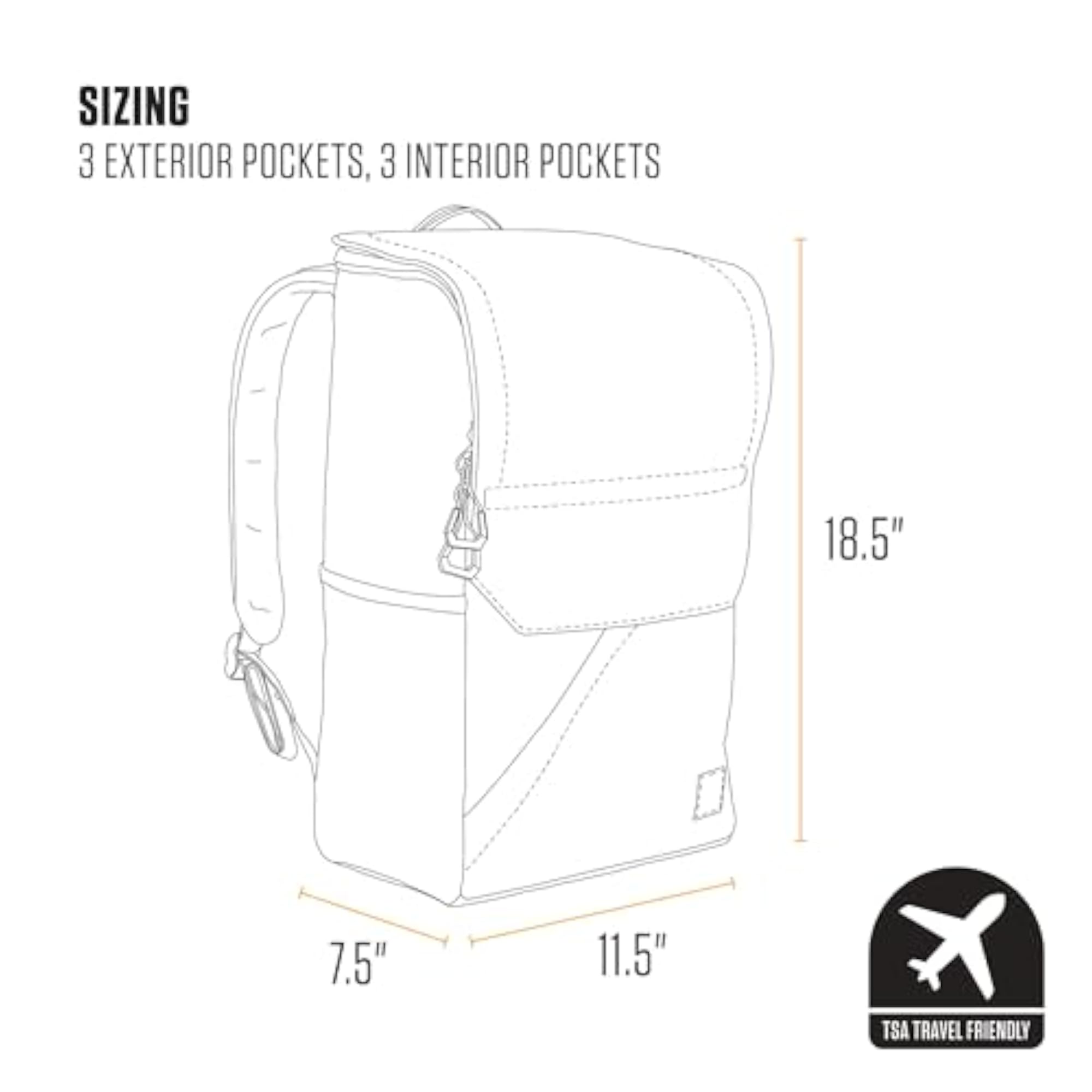 21L Top-Load Backpack with Laptop Sleeve