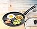 MyLifeUNIT Egg Frying Pan, 4-Cup Nonstick Fried Egg Pan, Aluminum Egg Cooker Pan with Lid and Spatula