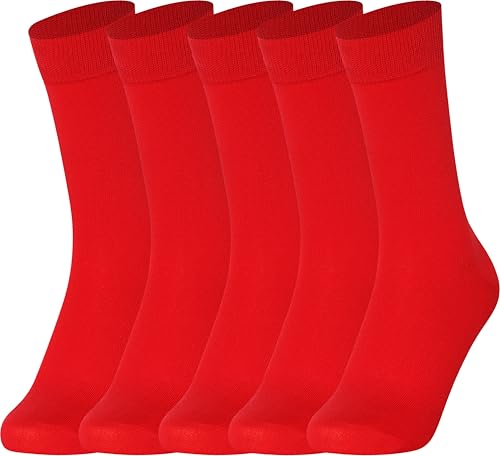 Image of Mysocks Unisex Extra Fine Combed Cotton Crew Socks |5 Pairs Set | Seamless Toe | Make Your Steps Enjoyable