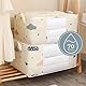 BECCOCASA Faltbare Aufbewahrungsbox, 70 l, 2 Stück, Kinderdesign mit Herzen, verstärkte Griffe, Aufbewahrungsbox für Kleidung, Organizer, Kleideraufbewahrungstasche.