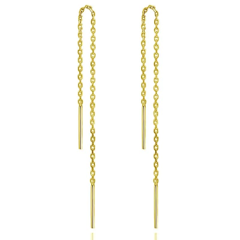 Via Mazzini Stainless Steel Gold Plated No Tarnish No Rusting Bar Chained Sui Dhaga Earring For Women And Girls (ER0184) (B00EDEDBFU) Amazon Price History, Amazon Price Tracker