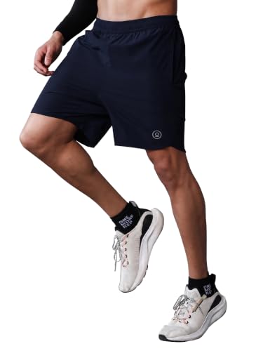 Image of CHKOKKO Shorts for Men Stylish Gym Workout Running Shorts Sports Cycling Summer Wear Dry Fit Side and Back Pockets Activewear Comfortable Training Shorts Pant for Man