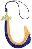 GRADFTY Blue and Gold Graduation Tassel 2026 for Grad Cap and Graduation Ceremony Accessory Decoration