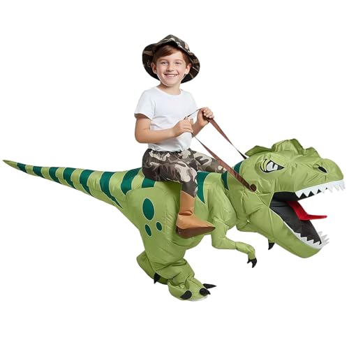 Dinosaurier Aufblasbare Kostüm, Kinder Aufblasbare Kostüm für Halloween Weihnachten Karneval Geburtstag Party, Dino Fancy Dress Kostüme, Halloween Lustiges Kostüme für Kinder