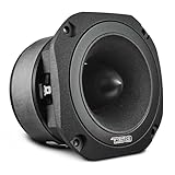 DS18 PRO-TW750C-4/BK 10,2 cm Super Bullet Hochtöner mit 3,8 cm Titan-Schwingspule und übergroßem Ferritmagnet, 200 Watt, 4 Ohm, Schwarz, einzeln