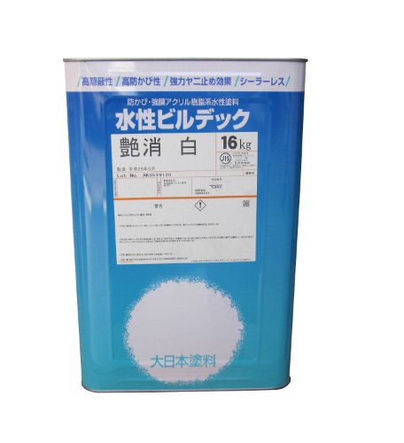 大日本塗料 水性ビルデック つや消し 白 16kgのサムネイル
