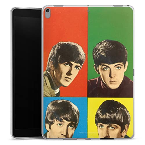 DeinDesign Coque en Silicone Compatible avec Apple iPad Air (2019) Coque Coque pour Tablette Rock ‘n’ Roll Visages The… - Les Beatles, Paul McCartney, John Lennon, RIngo Starr, George Harrison DeinDesign Coque en Silicone Compatible avec Apple iPad Air (2019) Coque Coque pour Tablette Rock 'n' Roll Visages The…