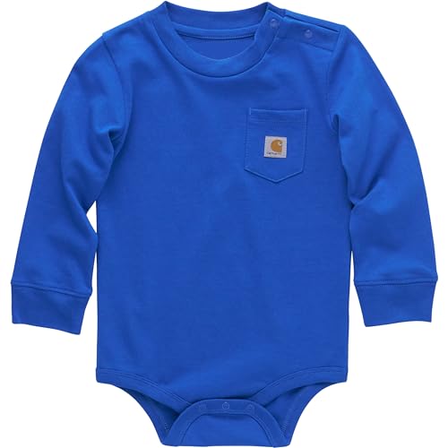 Image of Carhartt Unisex Baby Long-Sleeve Pocket Bodysuit