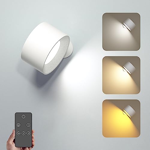 Image of Feallive LED Spotlight, Remote Control & Touch Operation, Bracket Light, Indirect Lighting, 3 Stage Dimming, 3 Color Temperature Adjustment, High Color Rendering Ra ≥85, Lighting Memory, Auto Off Timer, 360 Lighting Angle Adjustment, Tpye-C Rechargeable, Cordless Installation, Eye Friendly, Stylish, Wall Light, Wall Light, Wall Light, Night Light, Desk Light, High Brightness, Energy Saving, Wall Lamp, Bedside Lamp, Table Light, Japanese Instruction Manual with