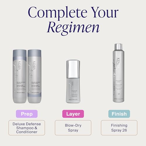 Image of Kenra Platinum Blow-Dry Spray | Time-Saving Heat Protectant | Detangles, Smooths, and Softens | Eliminates Frizz & Resists Humidity | Medium To Coarse Hair