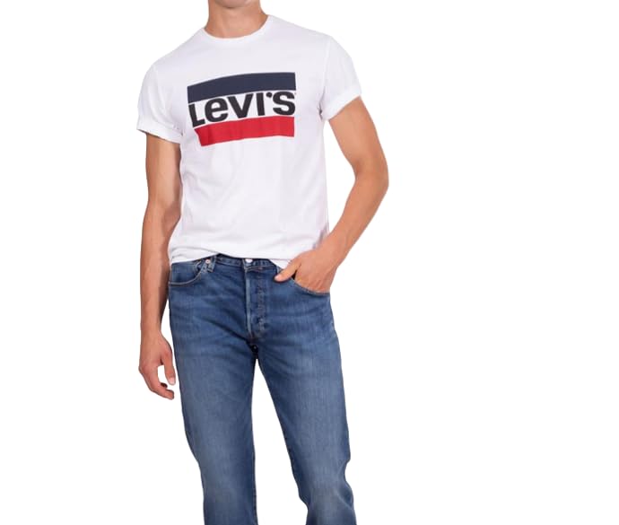 Levi's Herren Sportswear Logo Graphic T-Shirt,White,M – Ansicht 3