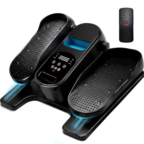 Amonax Pedaleador Electrico, Mini Elíptica Eléctrica, Elíptica Motorizada con Control Remoto, Maquina Andar Sentado Cardiovascular Debajo del Escritorio, Ejercitador De Piernas para Uso Doméstico