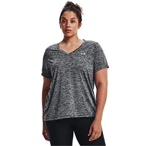 Image of Under Armour Plus Size Tech Solid Short Sleeve V-Neck