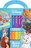 Disney Lion King, Winnie the Pooh, Dumbo, and More! - Busy Day My First Library 12 Board Book Block Set - PI Kids