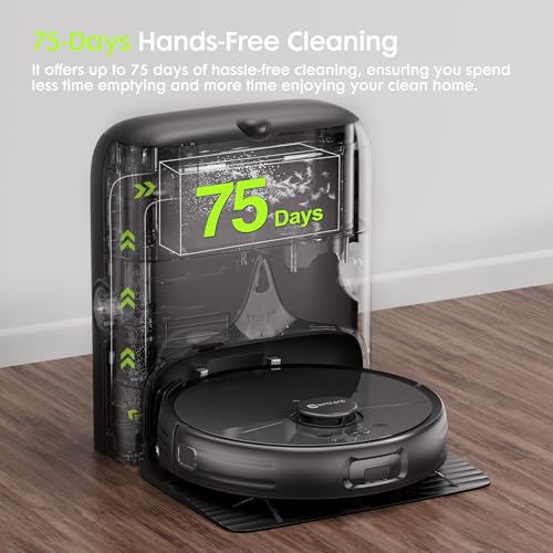 Robot Vacuum and Mop, V5 Pet Hair Tangle Cutter™, 8500Pa, 75-Day Capacity, Laser Navigation, Pet Laser, Ideal for Hair, Hard Floors, Tile, Carpet, Robotic Vacuums Cleaner for App/Alexa Control by EXTRAVIS - Image 6