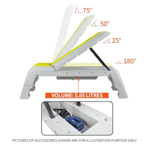 leikefitness Multifunctional Aerobic Deck with Cord Workout Platform Adjustable Dumbbell Bench Weight Bench Professional Fitness Equipment for Home Gym… - Image 5