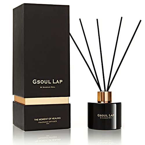 Gsoul Lap By Gangnam Soul Vanilla & Baltic Amber Reed Diffuser Set / Fragrance Oil Diffuser Reeds / Scent Diffuser / Room Decor, Office Decor, Black Decor / Home Fragrance Products & Gifts #TOP13