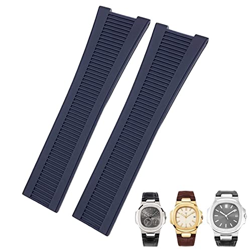 Bracelet montre silicone 25mm pour Patek Philippe Nautilus l'élégance étanche
