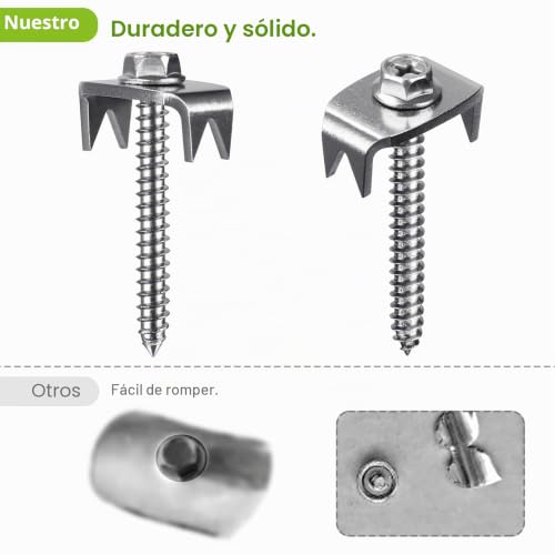 Grapas de valla de acero inoxidable para cercas tejidas y malla 2