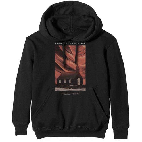 Bring Me The Horizon Hoodie Youre Cursed Band Logo Official Mens Black Pullover S