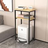 Roboter-Staubsaugeregal mit offenem Boden und Beistelltisch-Design für Wohnzimmer und Home Office