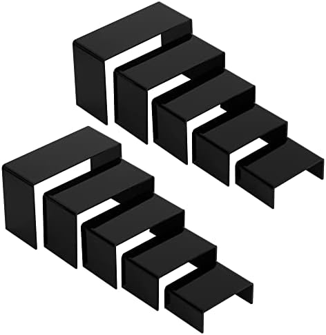 Amazon.com: Tuanse 10 Pieces Clear Acrylic Display Risers Multi Size ...